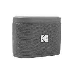 KODAK SOUNDBRIX - Altoparlante portatile senza fili, connessione fino a 100 altoparlanti, dock magnetico e suono potente 5 W, 3 ore, colore: grigio