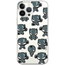 ERT GROUP mobiltelefonfodral för Apple Iphone 12 Mini originalt och officiellt licensierat Marvel mönster Black Panther 016 Vit anpassad till formen på mobiltelefonen, gedeeltelijk transparant