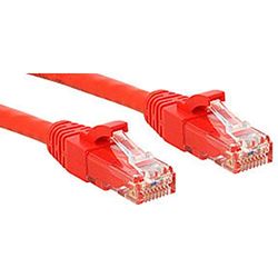 Lindy Cat.6 UTP Premium 0.5m - Cable de Red (0,5 m, Rojo)