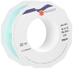 C.E. Pattberg DREAM Ribbon With Wired Edges - sea green, 20 m Gifts Band For Colourful Presents, 40 mm Width, Decorative Ribbon For Christmas, Easter, Baby Showers, Wedding Presents, Etc - Easy To Form
