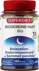 SuperDiet Biosereine Passiflore, Houblon, Mélisse 80 comprimés 380gr