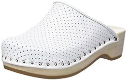 Berkemann Standard-Toeffler, Zuecos Unisex, Blanco, 45 1/3