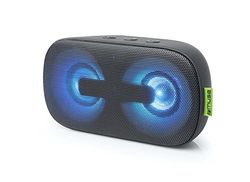 Muse M-370 DJ bärbar Bluetooth-högtalare med belysning, handsfree-funktion och batteri, 10 meter räckvidd, svart