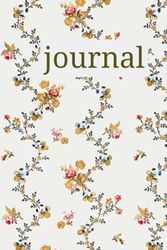 JOURNAL: Beautiful floral matte soft cover 6x9 inch journal: Paperback me all ages