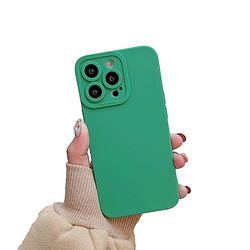 CLIPPER GUARDS Compatibile con iPhone 11 Pro Max, custodia protettiva sottile in silicone con bordo piatto per iPhone 11 Pro Max 6,5 pollici, custodia protettiva sottile in silicone, verde