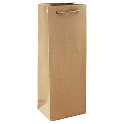 Clairefontaine 28800-4C - Un Sac Cadeau Kraft - Format Bouteille - 12,7x9x35,5cm - 210g - Emballage Cadeau Kraft, Emballage, Idéal pour : Bouteille, Gourde, Alimentaire