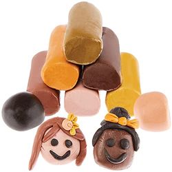 Baker Ross FX825 Plastilina para modelar - Tubo de 8 unidades, Plastilina de secado al aire para niños