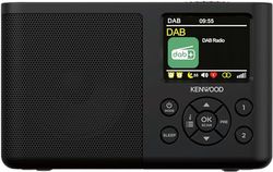 Kenwood CR-M33DAB-B - Radio portátil Dab+ con Bluetooth, batería de Iones de Litio integrada y Pantalla a Color de 6,1 cm, Puerto de Carga USB-C, Salida de Auriculares (estéreo), Color Negro