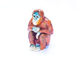Nauticalia Cloisonné Orangutan, 7x5cm