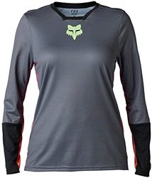 Fox Racing Dames Koszulka ROWEROWA Z DšUGIM RKAWEM Fox Lady Defend Race Black L T-shirt, L