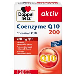 Doppelherz Coenzyme Q10 200 - soutient le métabolisme énergétique et contribue à la protection des cellules contre le stress oxydatif - 120 gélules