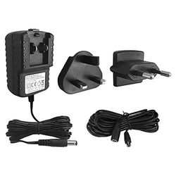 Defenders STV612 9 V universele netadapter, verlengkabel voor gebruik met Mega-Sonic kattenverjagers, zwart, één maat