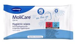 MENALIND TOALLITAS Travel Pack 10 UDS, Negro, Estándar