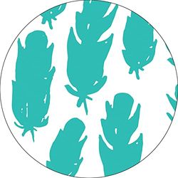 Bonateks, Round Digital Printed Mouse Pad, Non-Slip Base, for Office and Home, Diameter:22cm