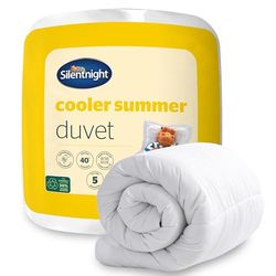 Silentnight Duvet Cooler Summer, edredão de 4,5 TOG, microfibra, branco, 4,5 polegadas, duplo,