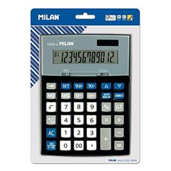 Milan 153012BL Blister Calculatrice Electronique 12 chiffres