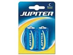 JUPITER Zoutbatterij, R14, blisterverpakking, 2 stuks, (319002), zwart, standaard