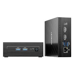 LETSUNG Mini PC GoLite 11, Intel Celeron N4020C (jusqu'à 2,8GHz), 6GB LPDDR4 128G M.2 SSD Mini PC Windows 11, NUC PC Mini Ordinateur Dual WiFi 5/BT 4.2/HDMI, pour Bureau/études/Home