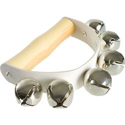 TIGER MUSIC BEL68-NT Large Hand Held Sleigh Bells