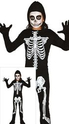 Fiestas Guirca Squelette Enfant 10-12 Ans Costume Enfant