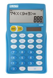 Desq® Calcolatrice | Scuola | Display a 2 righe | 10 cifre |OP | ./.R |< >
