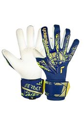 REUSCH Attrakt X GluePrint Gants de Gardien Adulte Unisexe, 4410 Premium Blue/Gold, 10.5