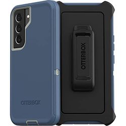 OtterBox Galaxy S22 Defender Series Case – Fortblå, robust och hållbar, med portskydd, inkluderar hölsterklämma ställ