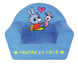 Fun House 713261 L'ANE TROTO ET Zaza Fauteuil Club Enfant Origine France Garantie, Bleu