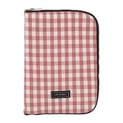 Porte-documents Bébé Rosy Fontaines - Idéal pour stocker des documents importants - Design élégant avec fermeture éclair 0-rose poudré