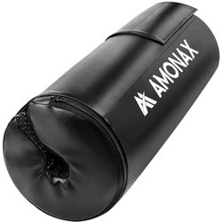 Amonax Hip Thrust Barbell-Pad, Extra Dikke Schuimvulling, Zwaar Belastbare Fitnessaccessoires, Fitness-Work-Out, Bar Pad, Kussenhoes Voor Heupstoten, Dames En Heren (Zwart)