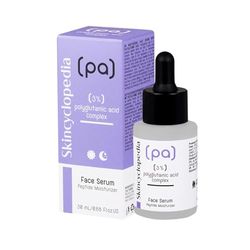 Skincyclopedia 3% Polyglutamic Acid Serum with Retinol and Hyaluronic Acid - Peptide Moisturiser for Oily, Combination, Dry, Sensitive and Acne Prone Skin - Hydrating Serum for Men and Women, 30ml