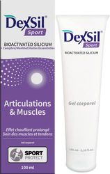 DexSil Sport - Baume chauffant à base de silicium organique, camphre, menthol et huiles essentielles - Favorise la décontraction musculaire pour la préparation physique - 100 ml