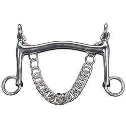 HKM Mors de bordure-9905 Argent 14,5 cm