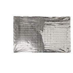 Turbocar - Couverture de Survie Voiture - 2 Faces argentées - Dimensions: dépliée 210 x 130cm, pliée 12 x 9cm - Permet d'isoler Le Corps du Froid - Evite la Perte de Chaleur du Corps