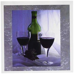 3DROSE argento vino – Biglietti di auguri, 6 da 15,2 cm, set di 6 (GC 20013 _ 1)