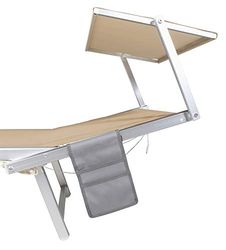 VERDELOOK Poche de Rangement pour lit bébé avec Velcro, Gris