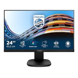 Philips 243S7EHMB - 24 Inch FHD Monitor, 60Hz, 5ms, IPS , Height Adjust, Speakers (1920 x 1080, 250 cd/m², HDMI / VGA )