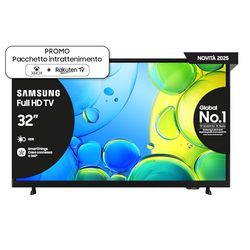 Samsung Smart TV 32'' UE32F6000FUXZT FHD, Hyper Real Processor, HDR & Pur Color, Smart Experience, OTS Lite & Adaptive Sound, SlimLook Design, edizione speciale PACCHETTO INTRATTENIMENTO, 2025, 32"
