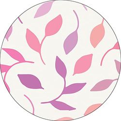 Bonateks, Ronde digitaal bedrukte muismat, antislip onderkant, voor kantoor en thuis, diameter: 22 cm