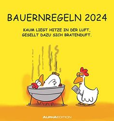 Bauernregeln 2024 - Postcard Calendar - Calendar with Postcards - To Cut Out - 16 x 17 cm