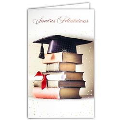 AFIE 18-6002 Carta con Busta Sincere Congratulazioni Laurea Brevetto Vassoio BTS Licenza Master Dottorato Codice Patente di Guida Cappello Mortarboard Hat Throwing - Made in Europe
