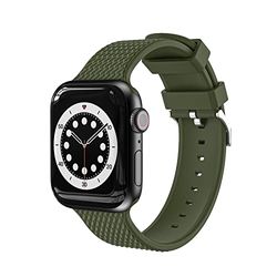 Compatibile con cinturino Apple Watch Series, verde scuro, 38mm/40mm/41mm, Sport