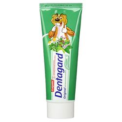 Dentagard Oryginalna pasta do zębów 75 ml – oczyszczanie zębów usuwa płytkę nazębną, wzmacnia dziąsła i zwalcza próchnicę – orzeźwiający smak dzięki ekstraktom z naturalnych ziół