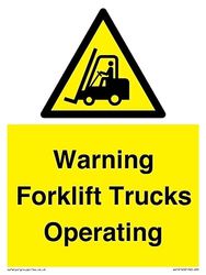Varning gaffeltrucks driftskylt – 150 x 200 mm – A5P