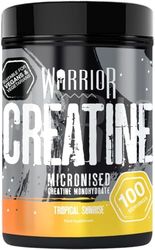 Warrior Creatine Monohydrate Powder – Micronised for Easy Mixing and Consumption – Proven to Improve Physical Performance/Recovery, 5g Servings (Tropical Sunrise, 500g)