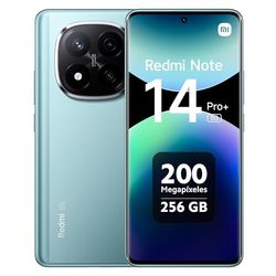 Xiaomi Redmi Note 14 Pro+ 5G - Smartphone de 8+256GB, Pantalla de 6.67" AMOLED FHD+ 120Hz, Snapdragon 7s Gen 3, cámara de 200MP, HyperCharge 120W, 5110 mAh, Cargador no Incluido, Azul (Versión ES)