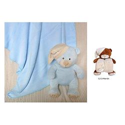 Duffi Baby Deken coral en pluche dier, 90 x 75 cm, bruin Master Baby Home, S.L. 4074-13