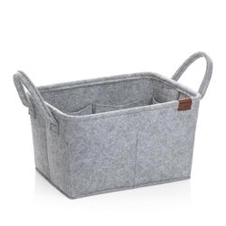 Fay filtkorg ljusgrå 35,0 x 25,0 x 20,0 cm