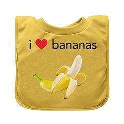 Green Sprouts - Pull-Over Food bib - gula bananer - 9-18 m