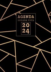 Agenda pequeña 2024 semana vista: DIN A5 - Planificador semanal 12 meses - 1 semana en 2 páginas con hora (enero 2024 a enero 2025) - en español